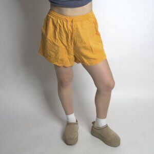 Shorts Mango Yellow Orange High Waisted Size Small